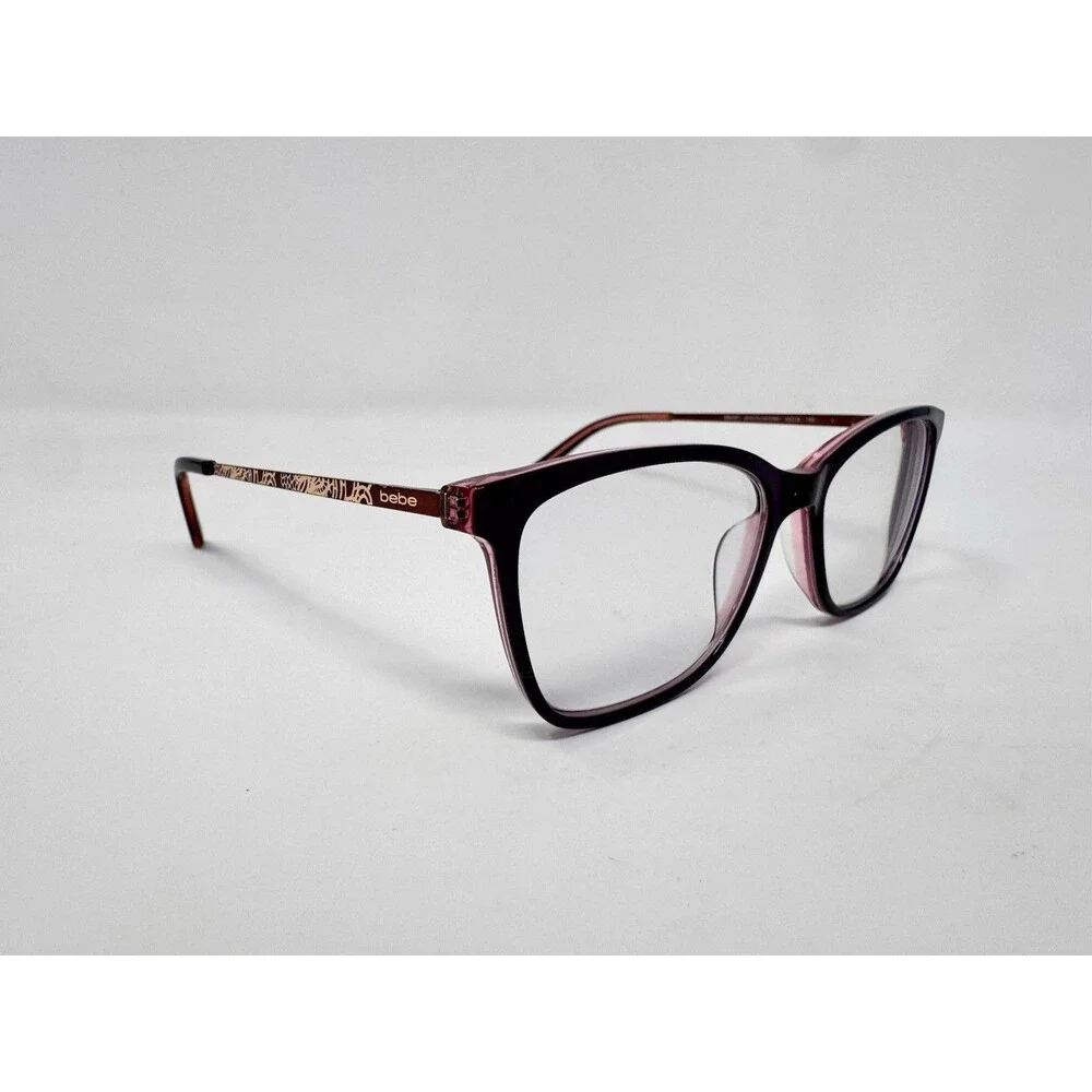 Bebe BB5187 Eyeglass Frames Only 55-16-140 Plum Pink Authentic